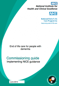 End of life care for people with dementia commissioning guide